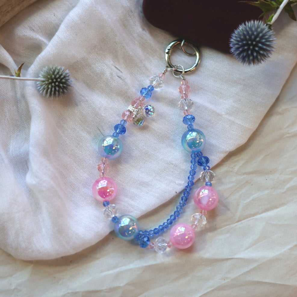 Beaded Blends Blue Beaded Phone Charms