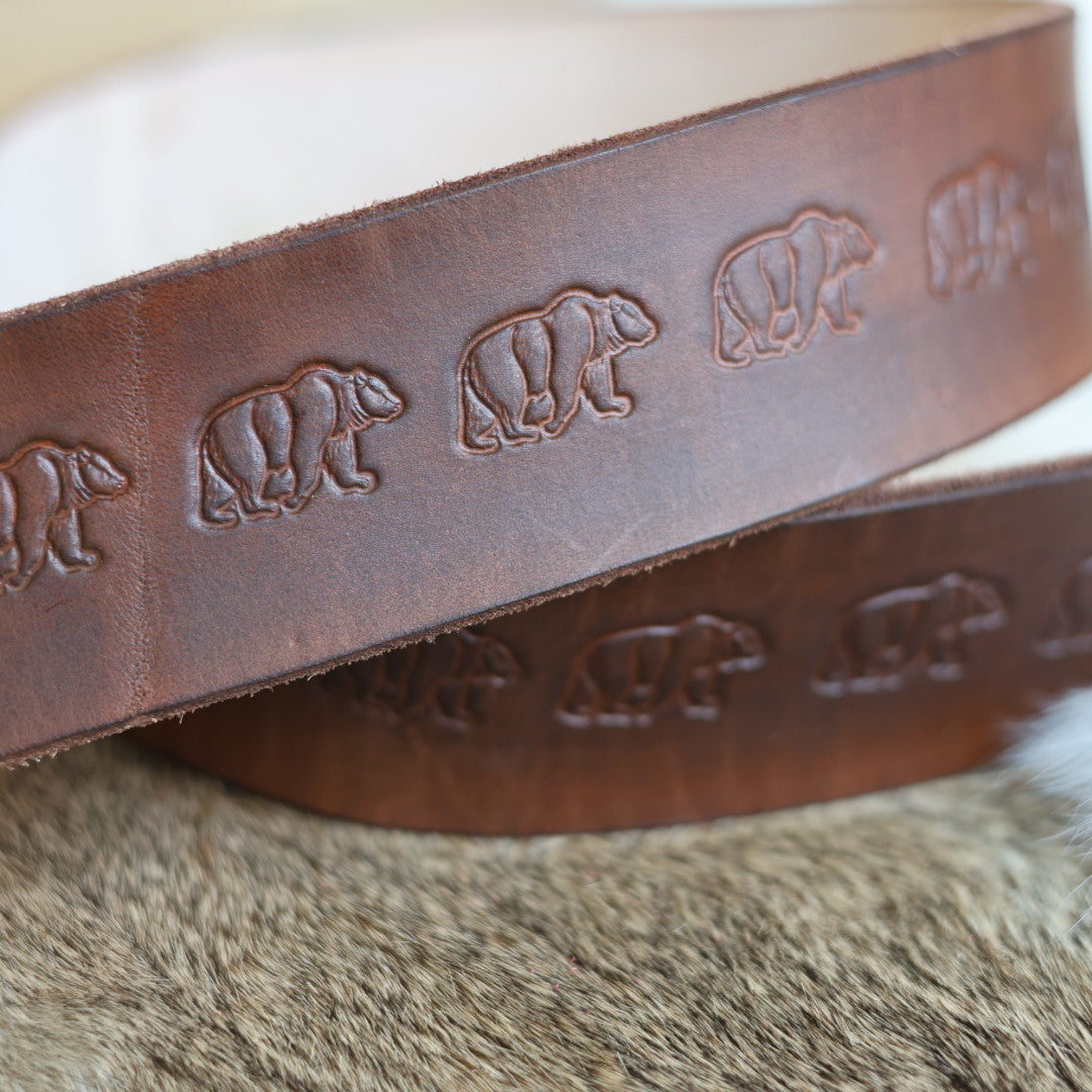 Iskotew Pahkekin Everyday 45" Dark Brown Leather Belt