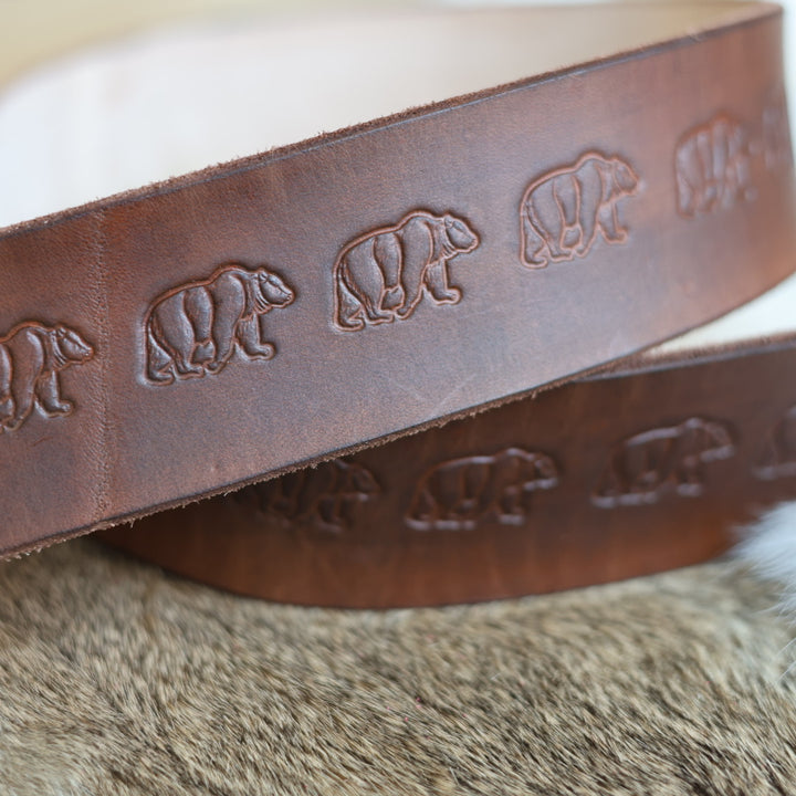 Iskotew Pahkekin Everyday 45" Dark Brown Leather Belt