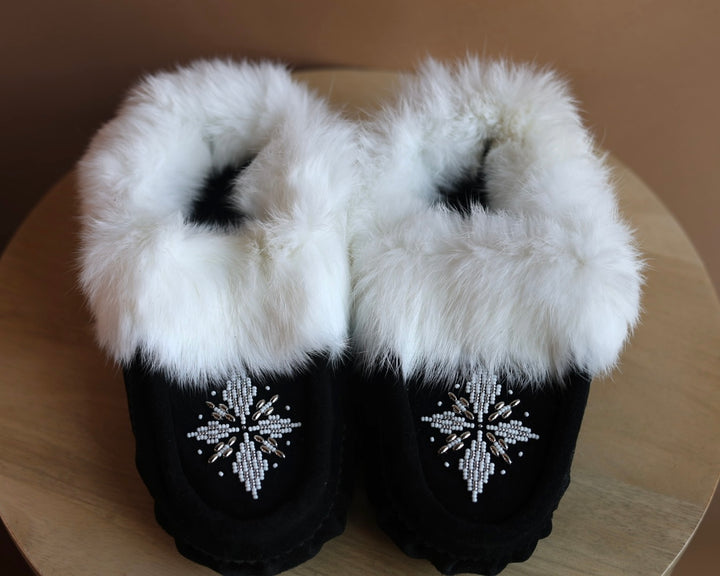 Ironstar Co. Black Moccasins With Burst