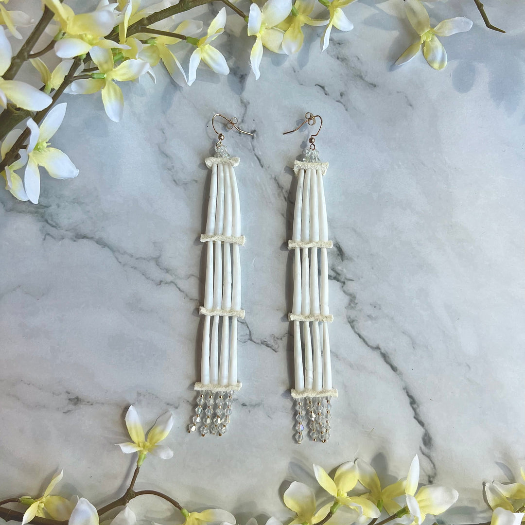 Dentaliums By Dionne 3-Tier Earrings