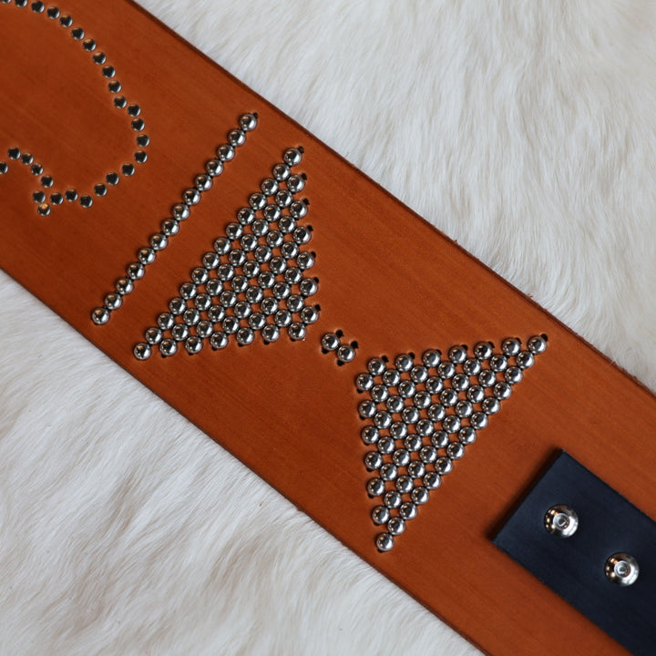 Iskotew Pahkekin 42" Bison Brown Leather Belt