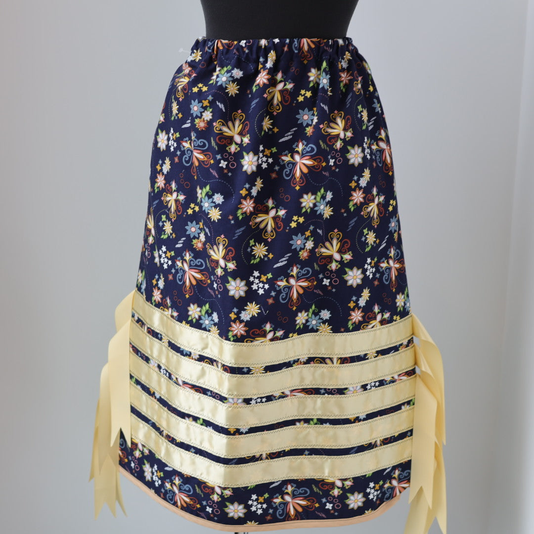 Vi's CREE-ations Pale Floral Ribbon Skirt