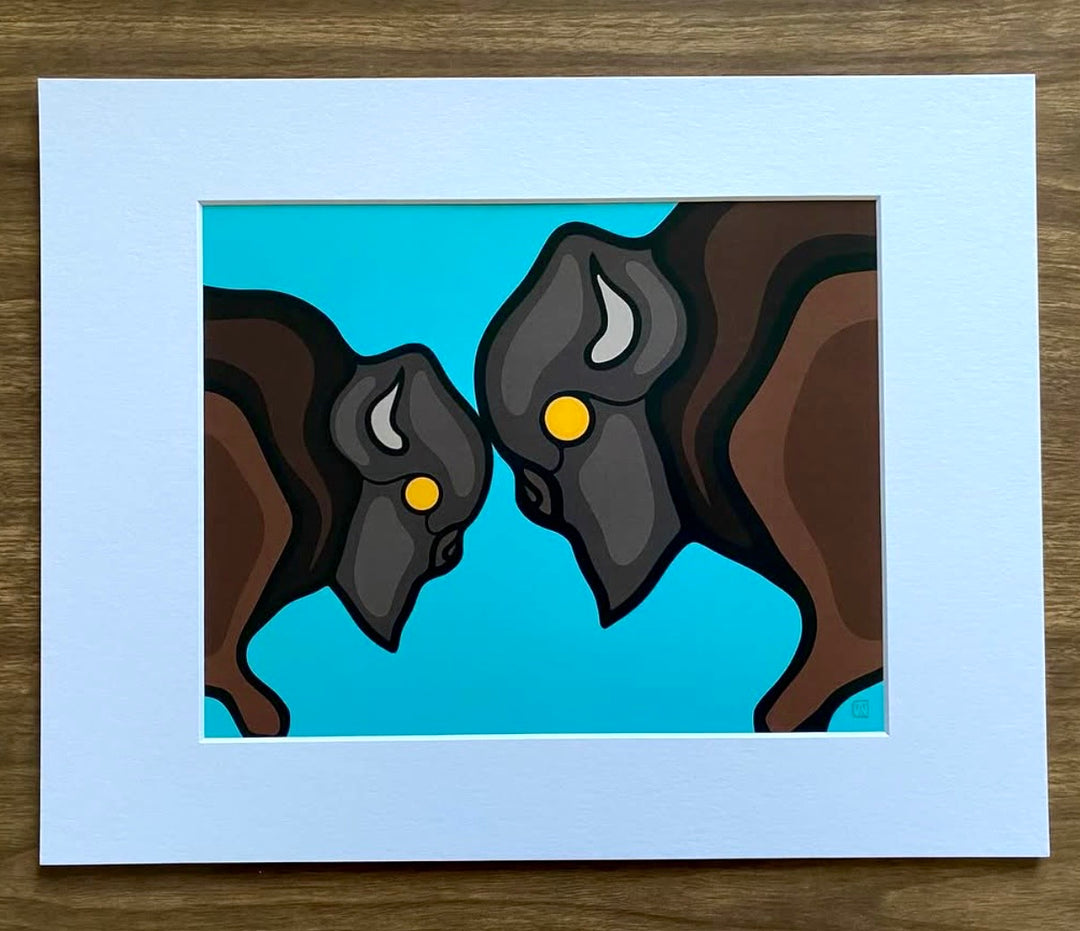 J. Wapiskisiw Caring Matted Print