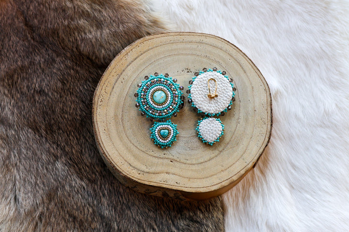 Nikki P. 24Kt Turquoise Earrings