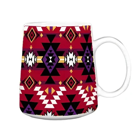 Keya Western Red 4 Piece Mug Set