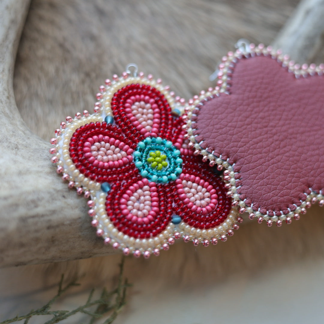 Keegan W. Triple Wrap Necklace & Bright Floral Earrings