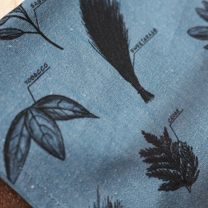 Roots and Patterns Our Medicines Denim Tea Towel