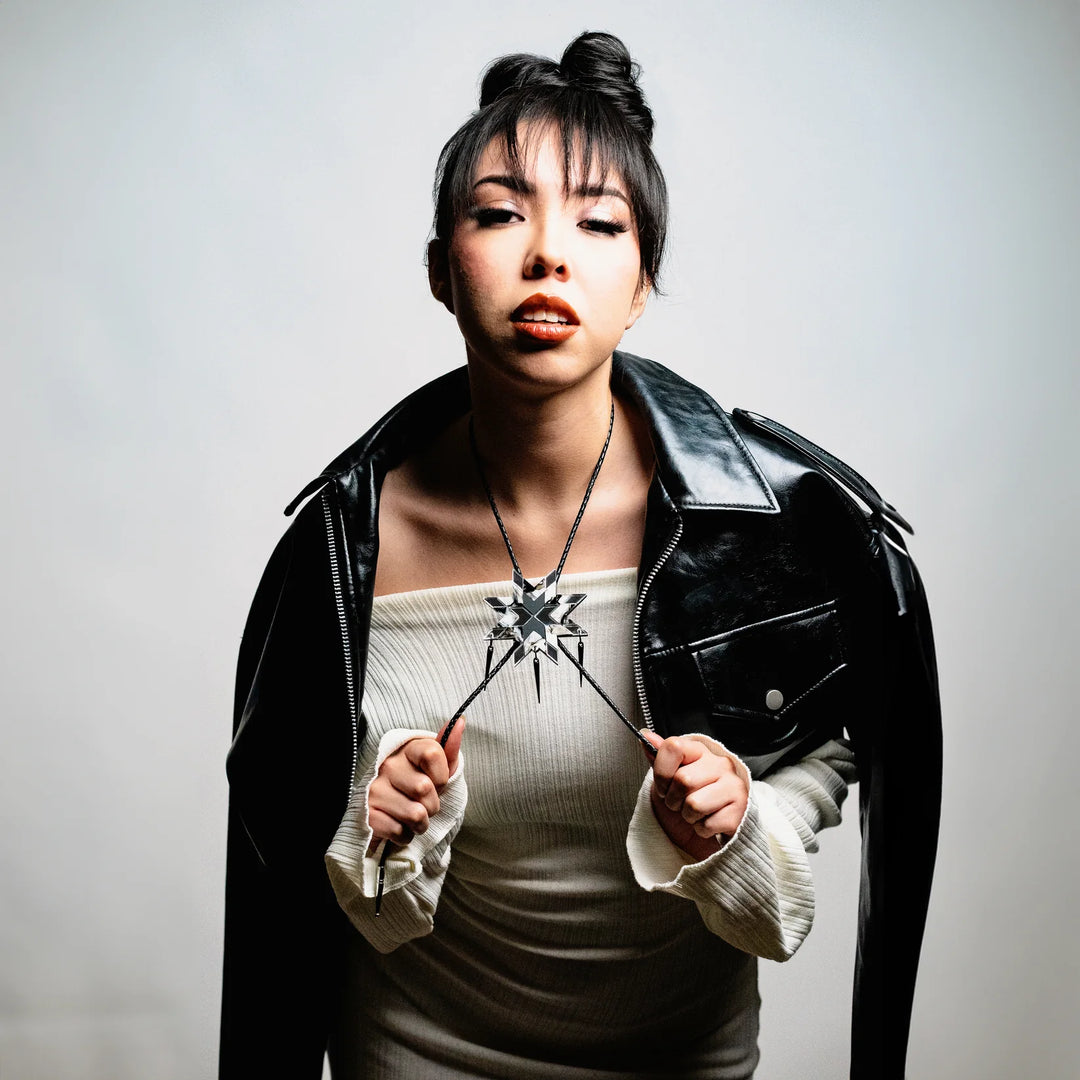 SACRD THNDR Star Blanket Bolo Tie with Spikes