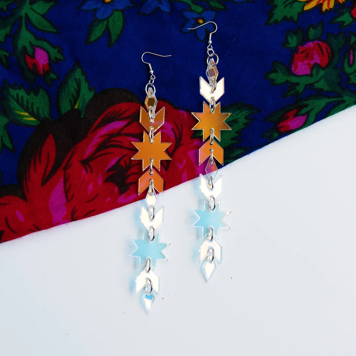 SACRD THNDR Star Blanket Drip Earrings