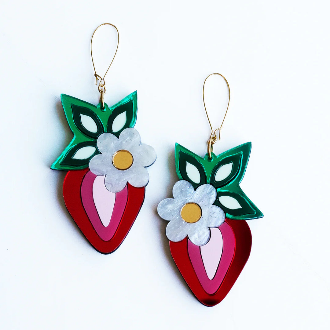 SACRD THNDR Strawberry Medicine Earrings