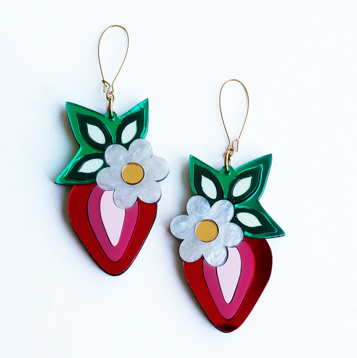 SACRD THNDR Strawberry Medicine Earrings