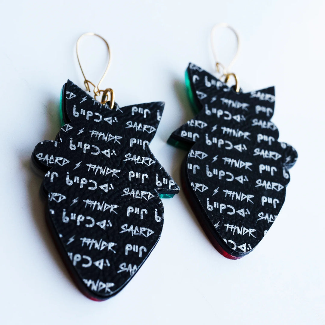 SACRD THNDR Strawberry Medicine Earrings