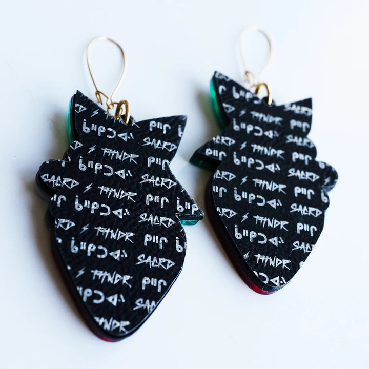 SACRD THNDR Strawberry Medicine Earrings