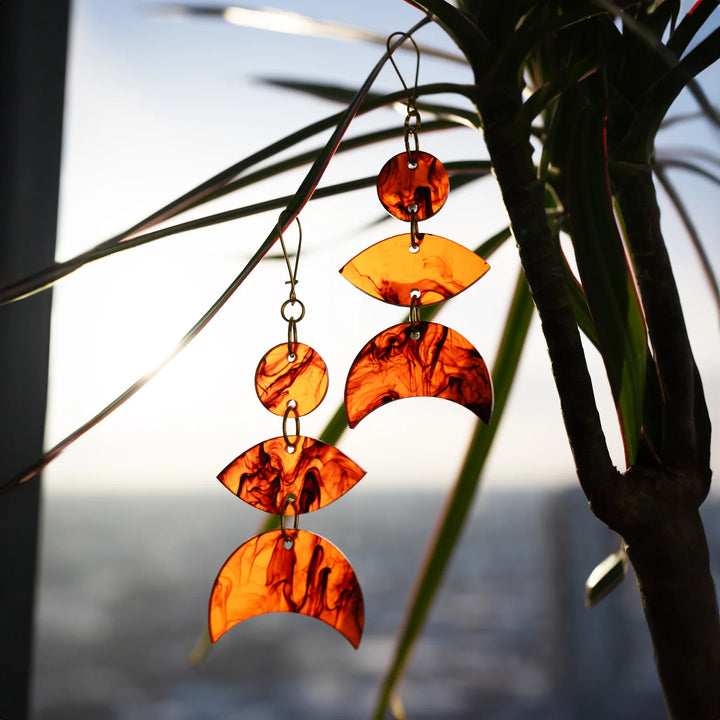 SACRD THNDR Mini Moon Earrings