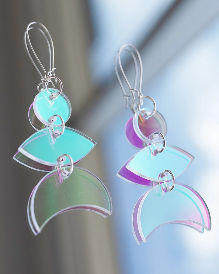 SACRD THNDR Mini Moon Earrings