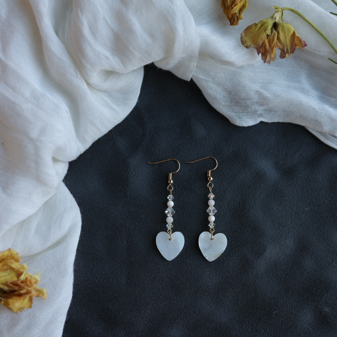Beth Rose Designs Simple Shell Drop Earrings