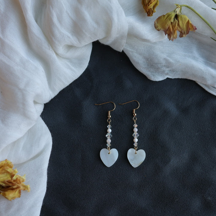 Beth Rose Designs Simple Shell Drop Earrings
