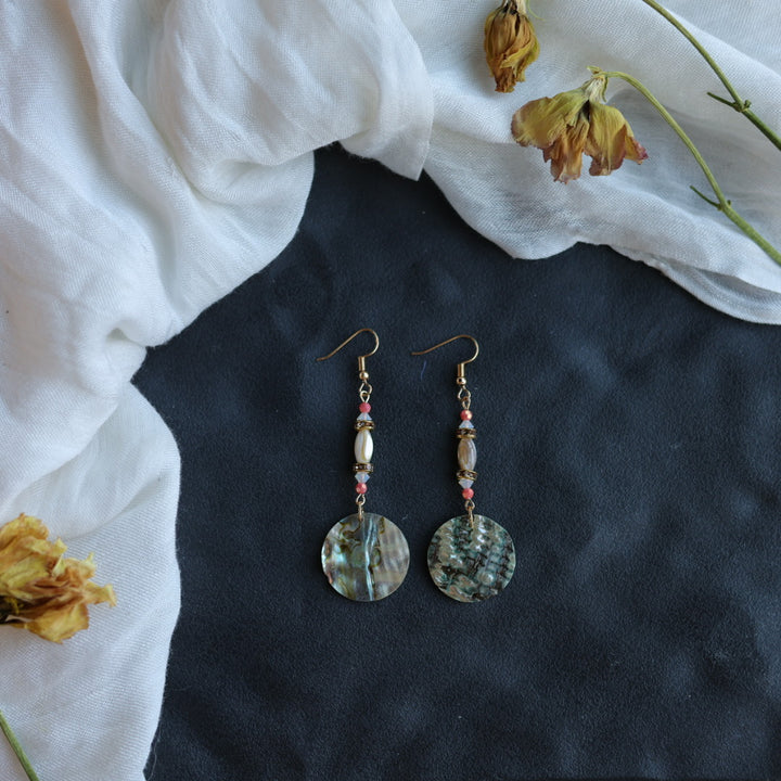 Beth Rose Designs Simple Shell Drop Earrings