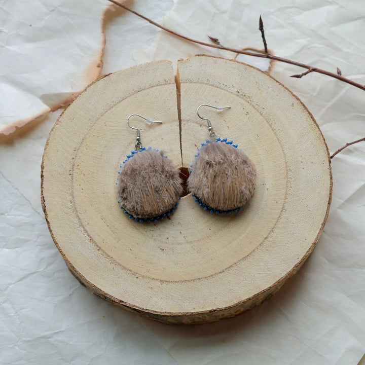 Windy North Designs Beaver Fur Drop Earrings