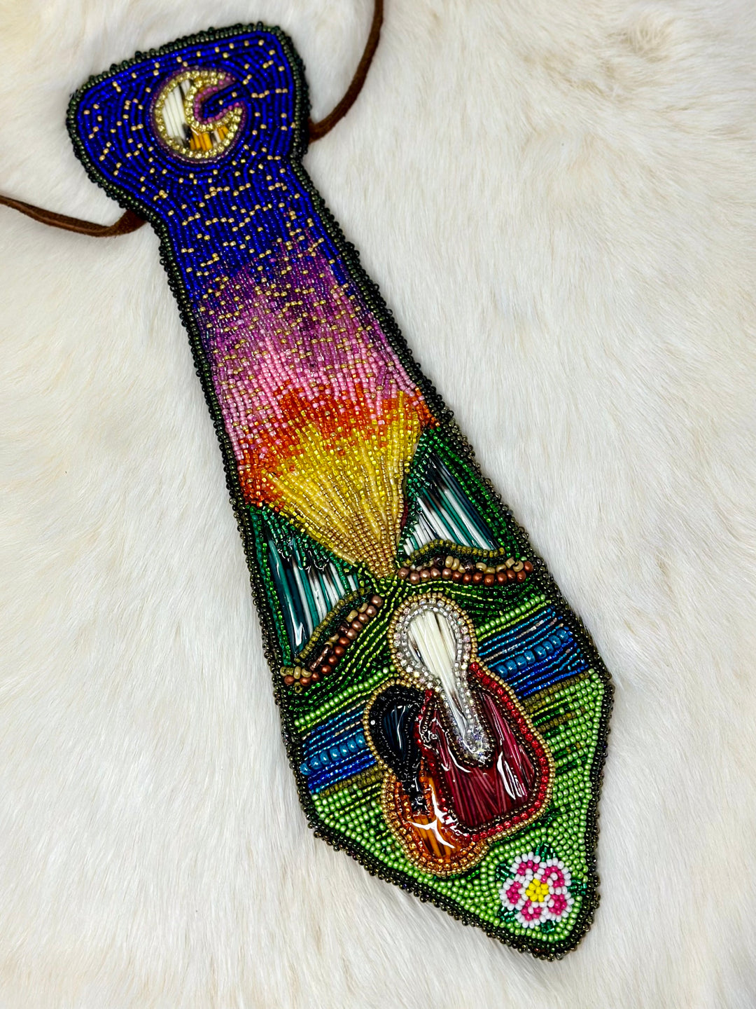 Mercedes G. MMIW & ECM Beaded Tie & Cufflinks (Consignment)