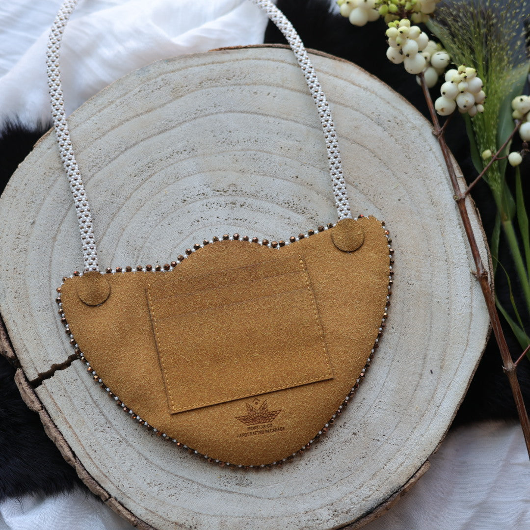 Ironstar Co. Orange Floral Beaded Medallion