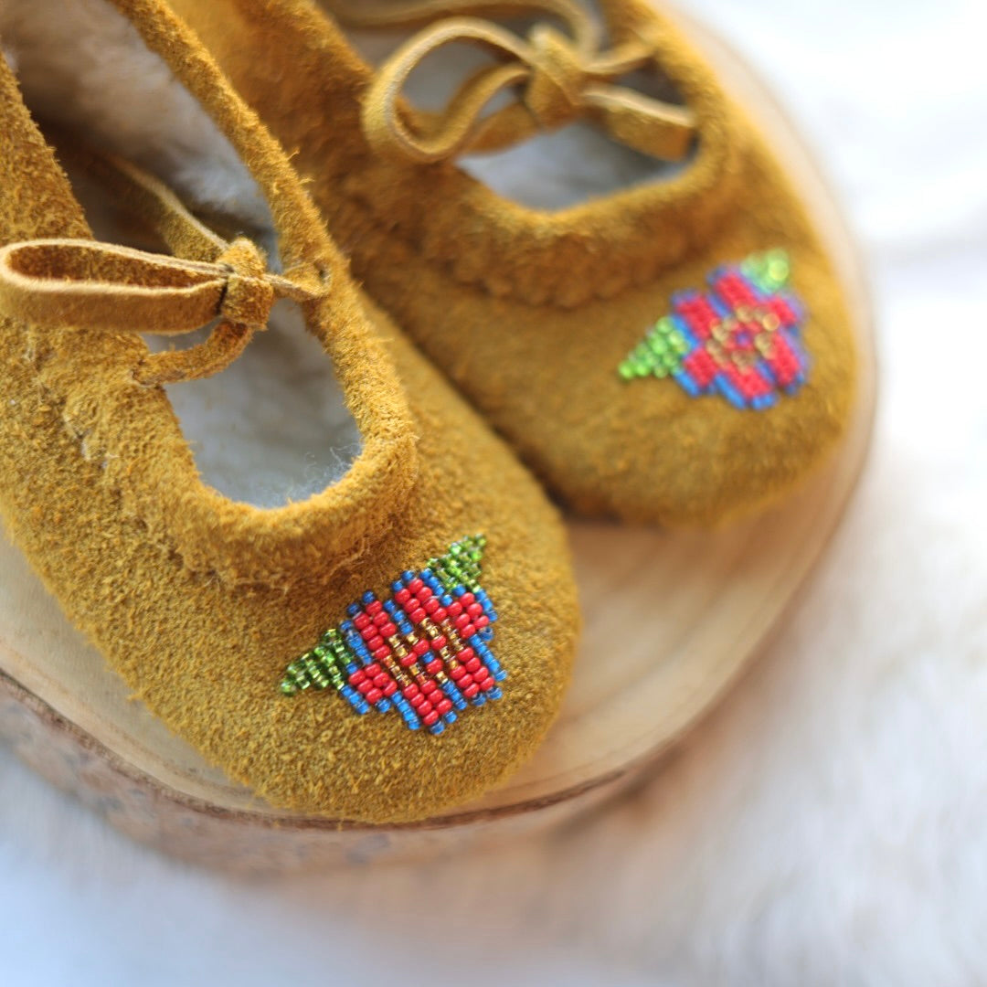 T. Sullivan Toddler Red Floral Ballerina Slipper