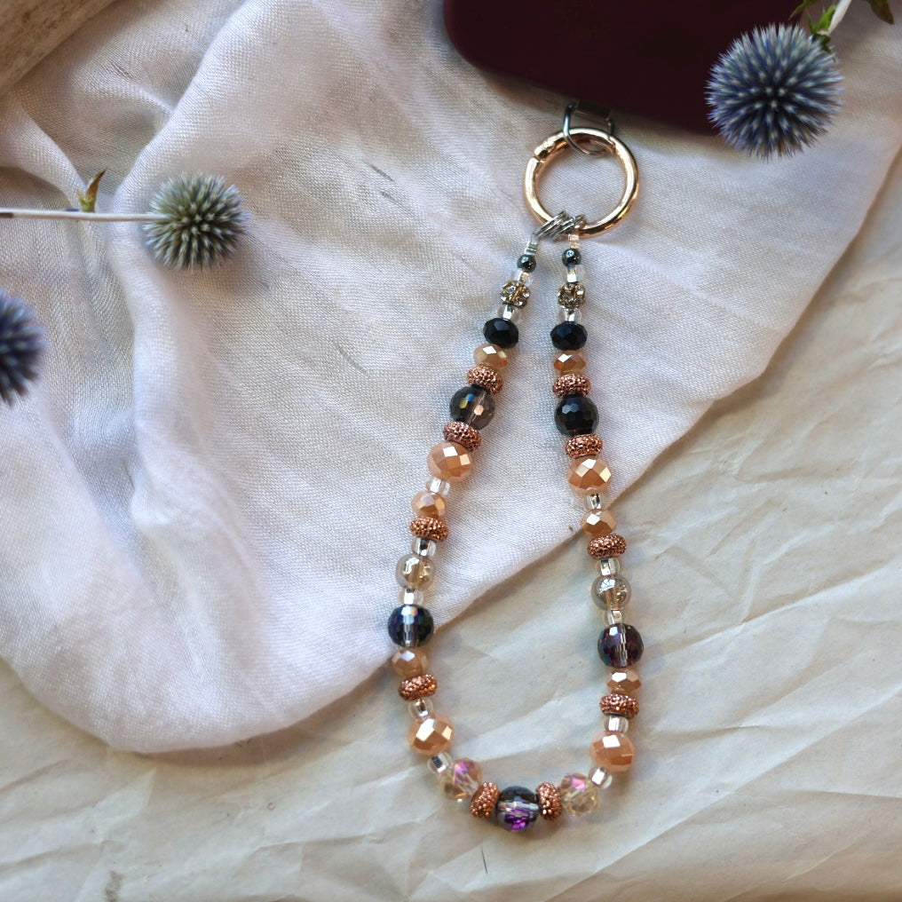 Beaded Blends Charcoal Beaded Phone Charms