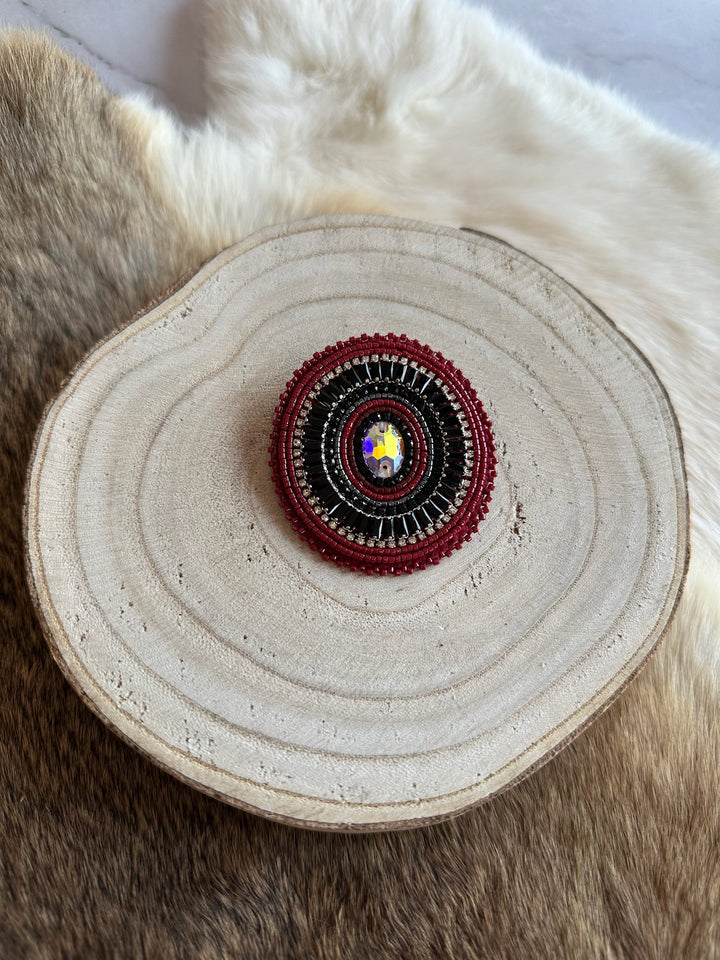 Beth Rose Designs Hybrid Burgundy Pin