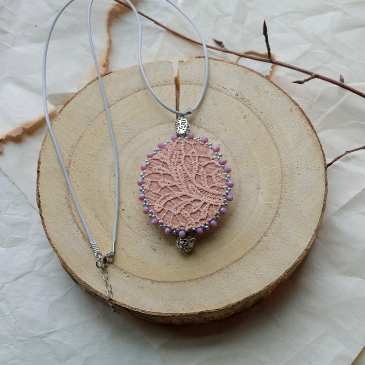 Windy North Designs Beaded Antler Pendant Necklace