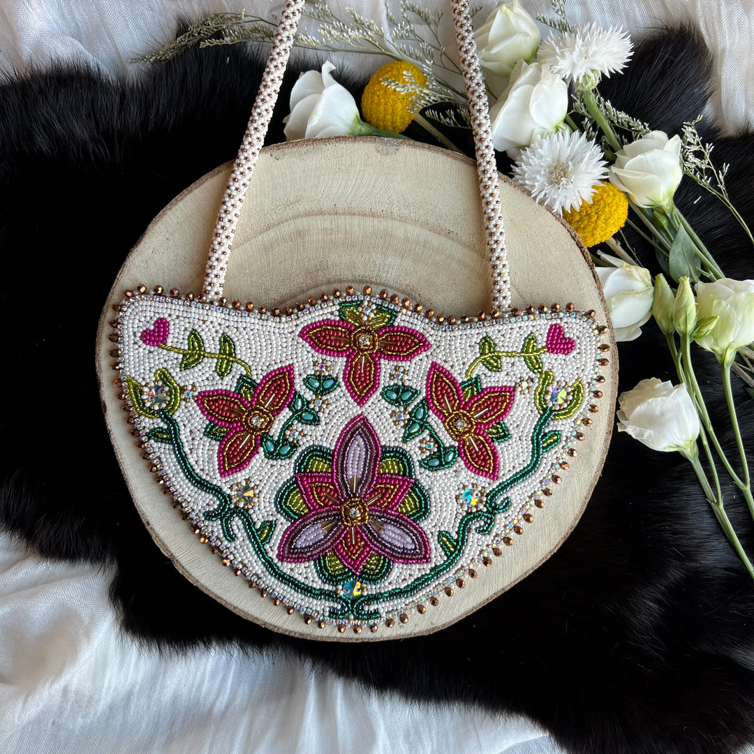 Ironstar Co. Magenta Floral Beaded Medallion