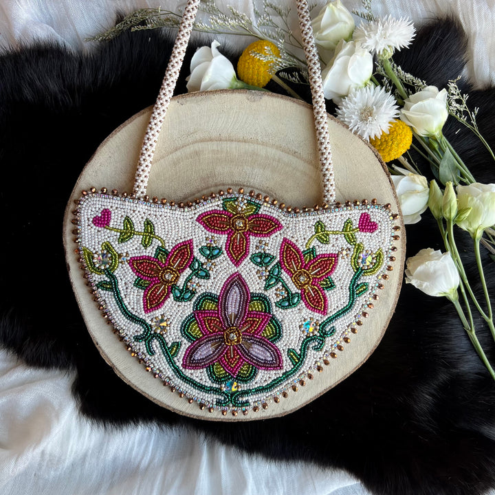 Ironstar Co. Magenta Floral Beaded Medallion