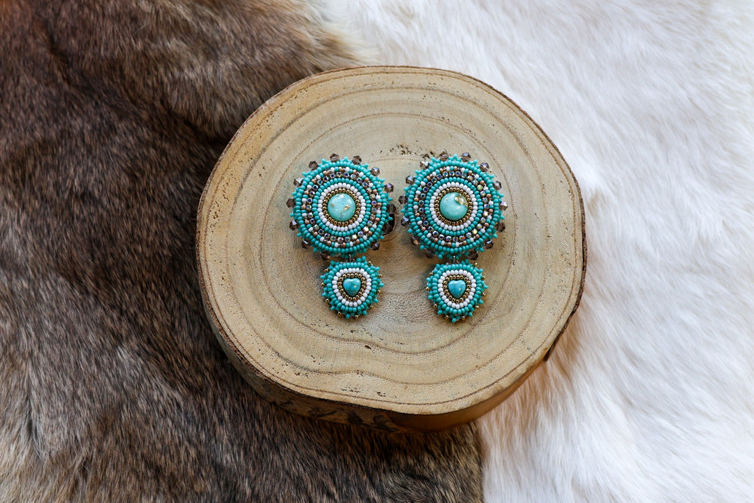 Nikki P. 24Kt Turquoise Earrings