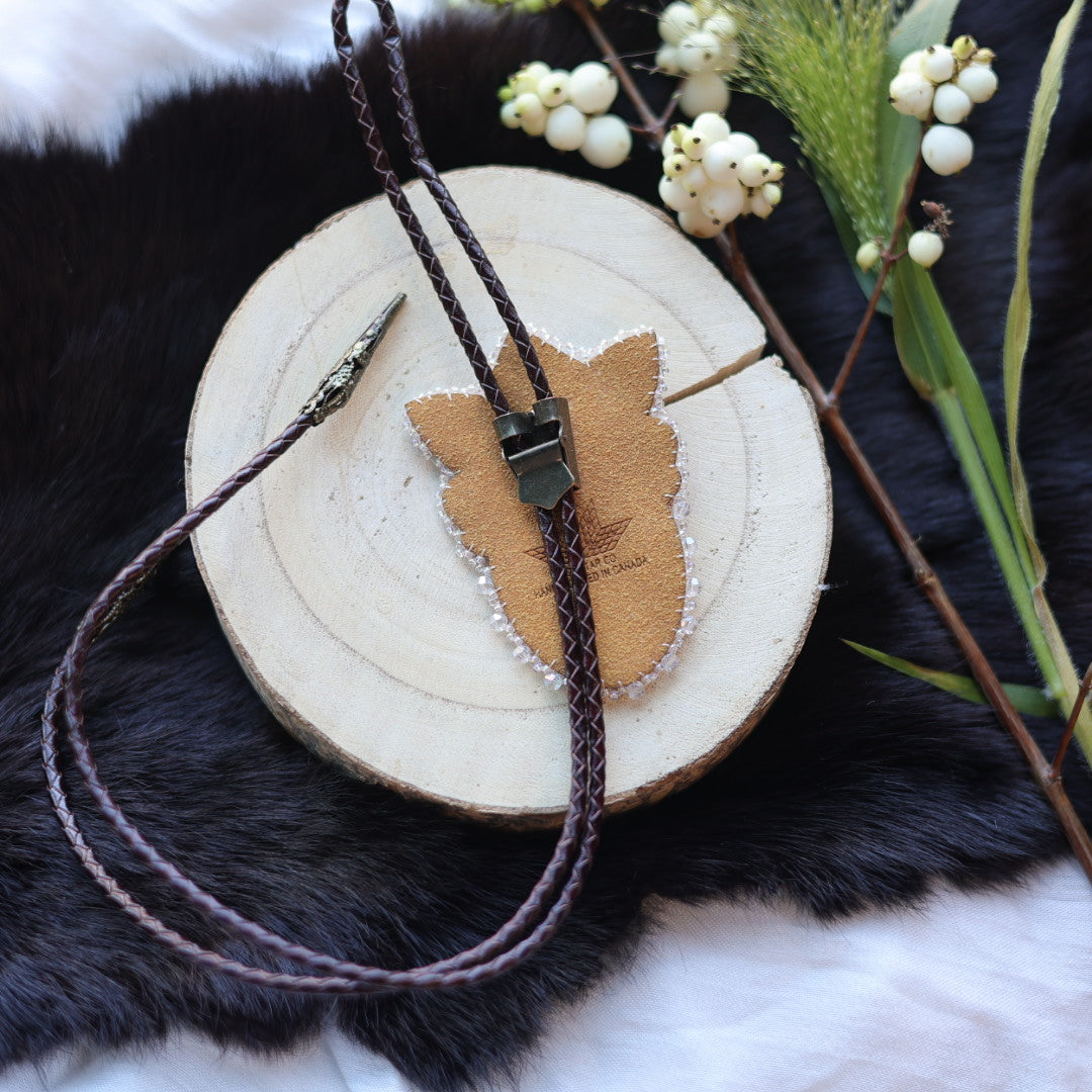 Ironstar Co. Strawberry Beaded Bolo Tie