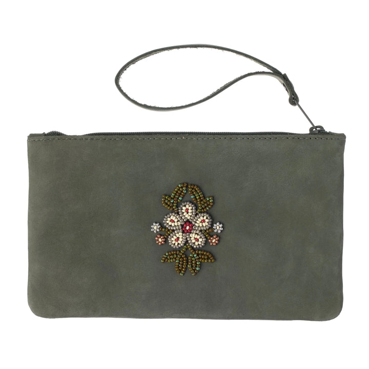 Manitobah Floret Beaded Wristlet Bag