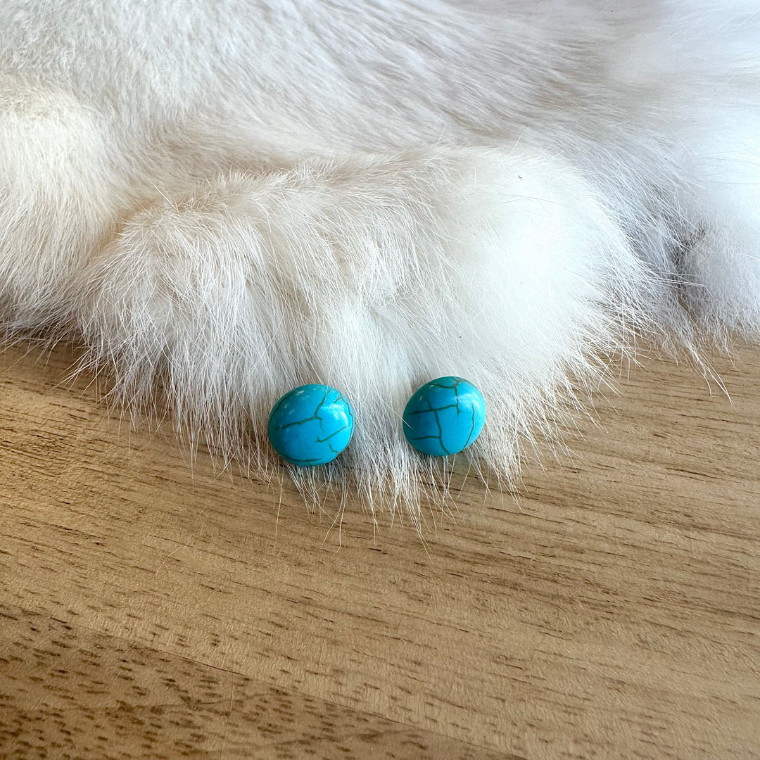Ron B. Turquoise Stud earrings