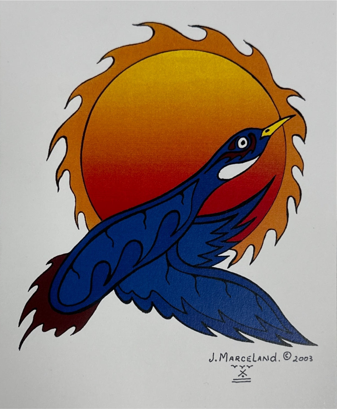 Goose Sun (2003)" Art Card by Johnny Marceland