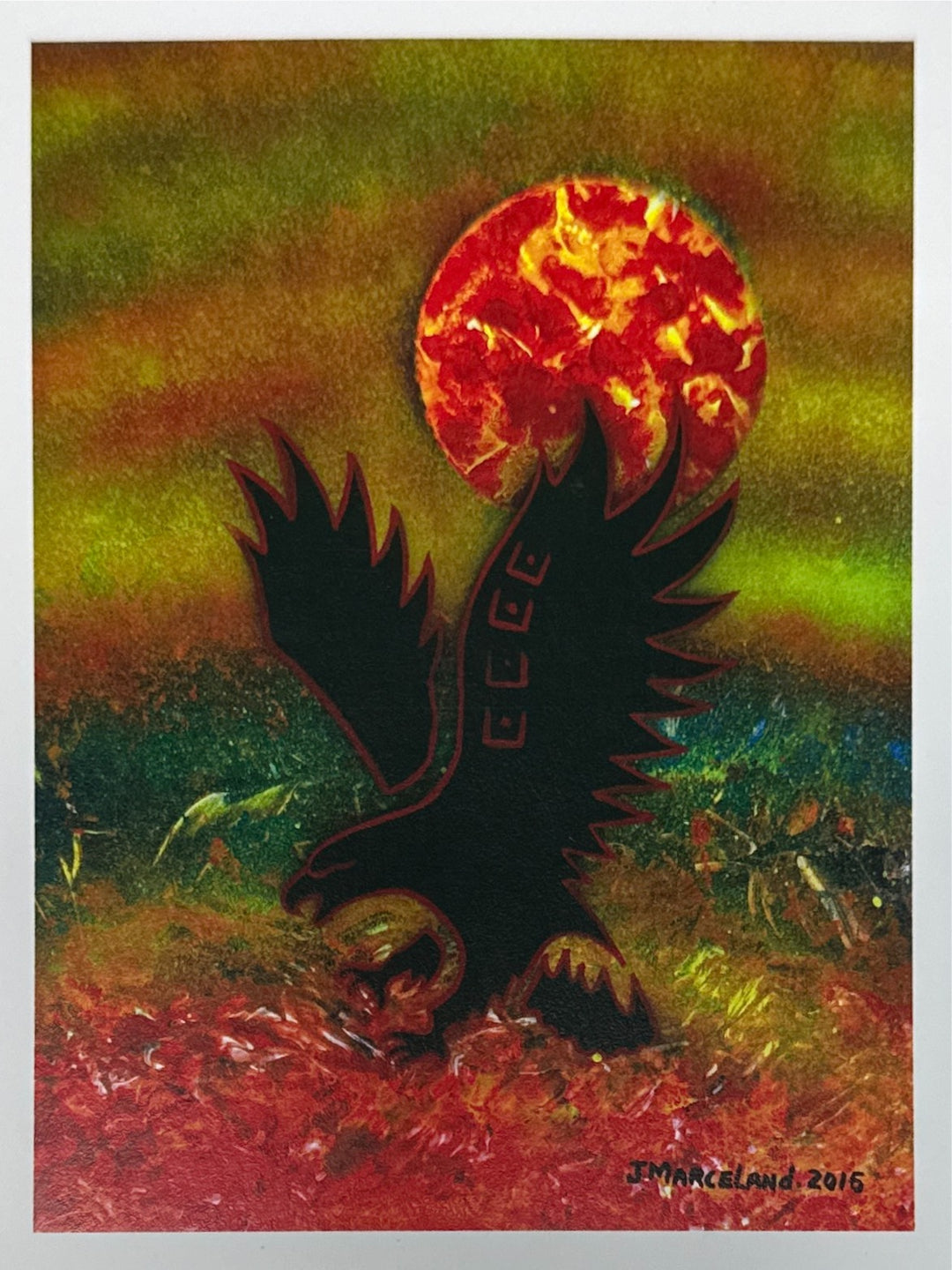 "Fire Eagle(2015)" Art Card by Johnny Marceland