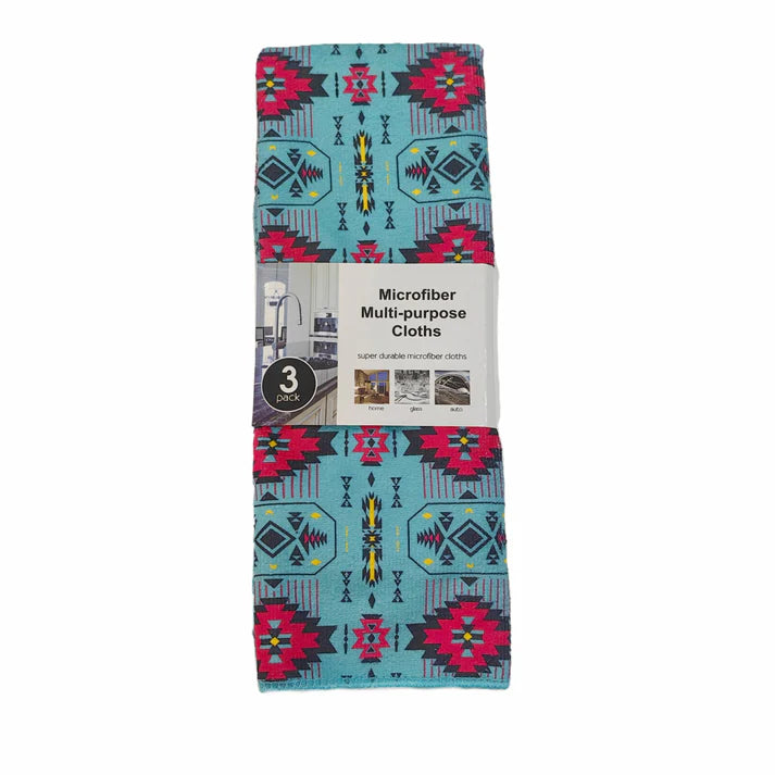 Keya Aztec Turquoise Kitchen Towel Set