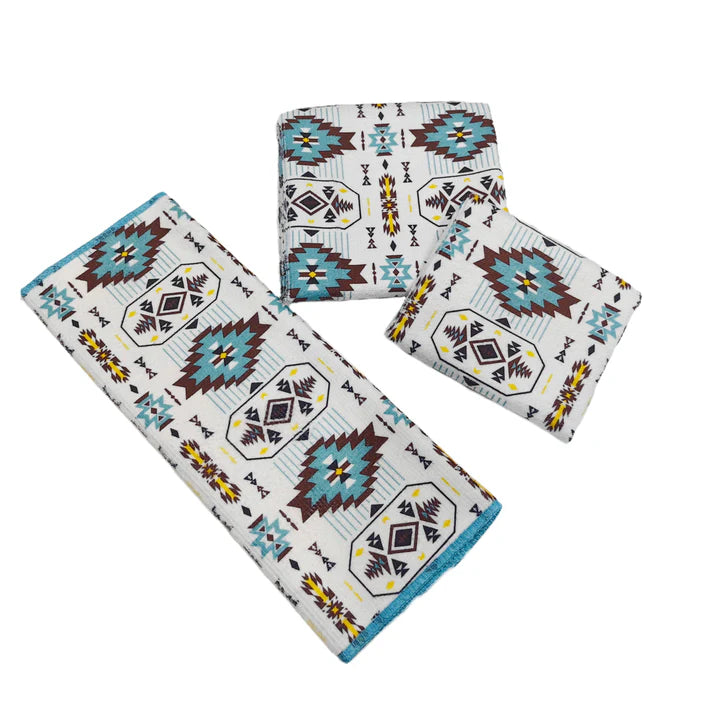 Keya Aztec White Kitchen Towel Set