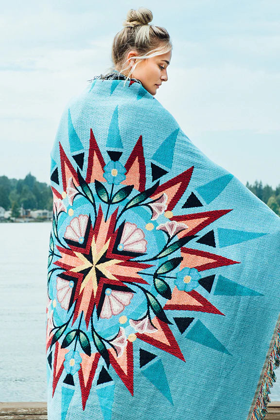 Eight Generation Mother Earth Throw Blanket