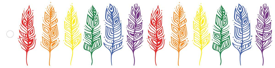 CAP Bookmark  Pride Feathers