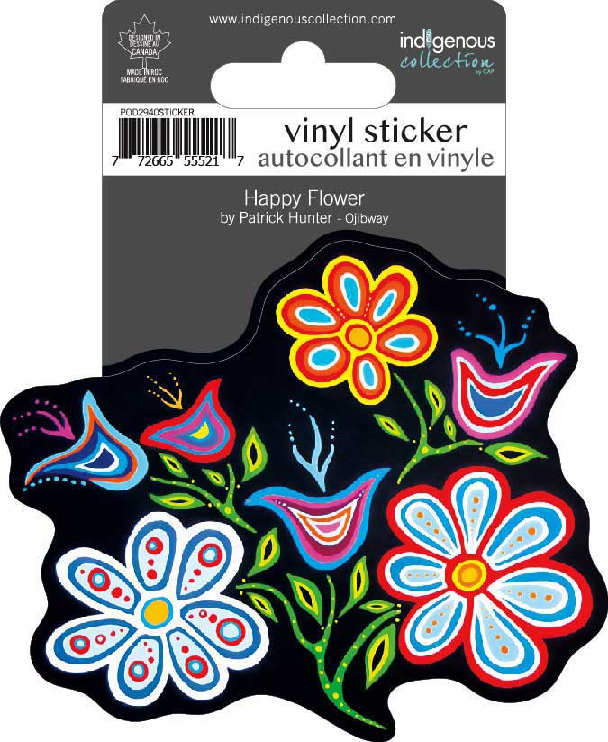 CAP Happy Flower Vinyl Sticker