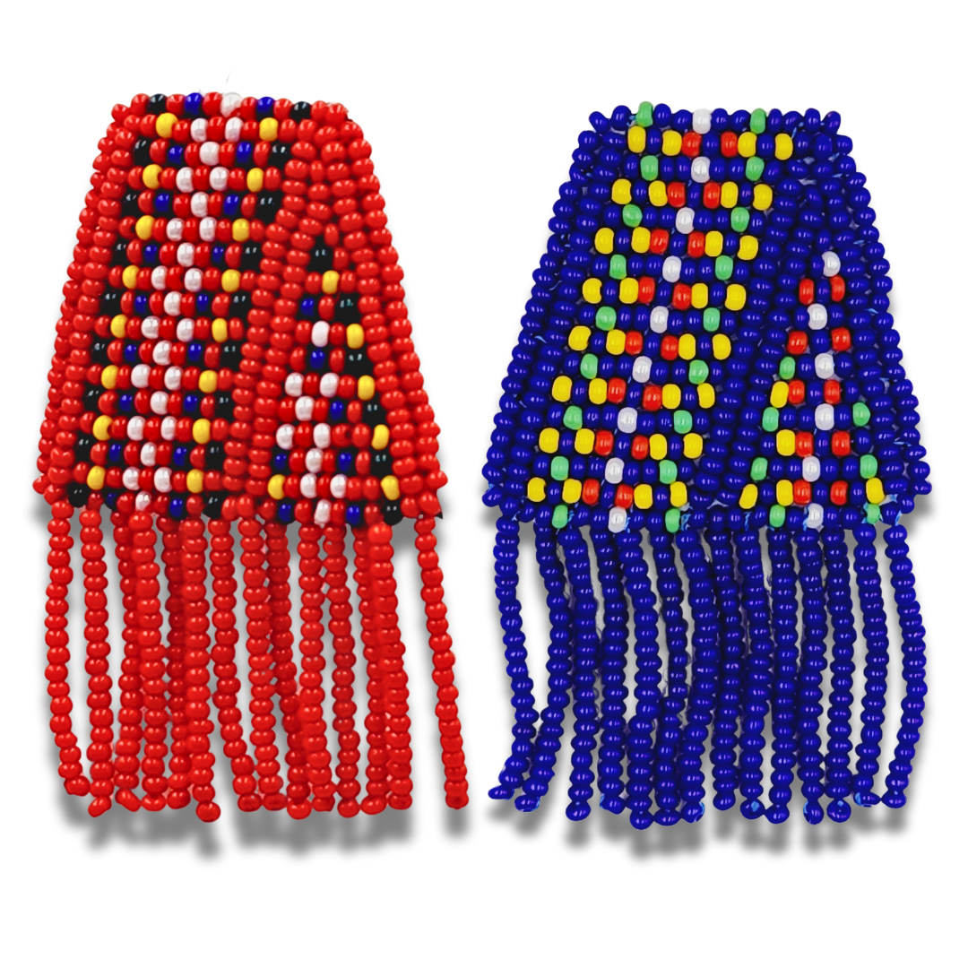 Blue & Red Metis Sash Pins