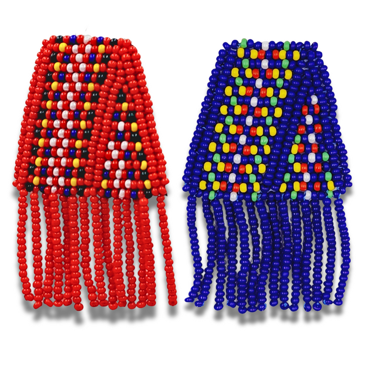 Blue & Red Metis Sash Pins