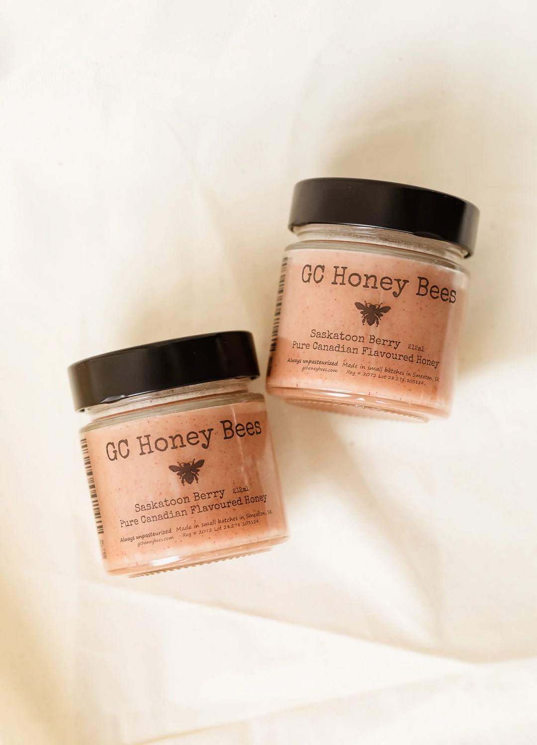 GC Honey Bees Saskatoon Berry Flavour Infused Honey