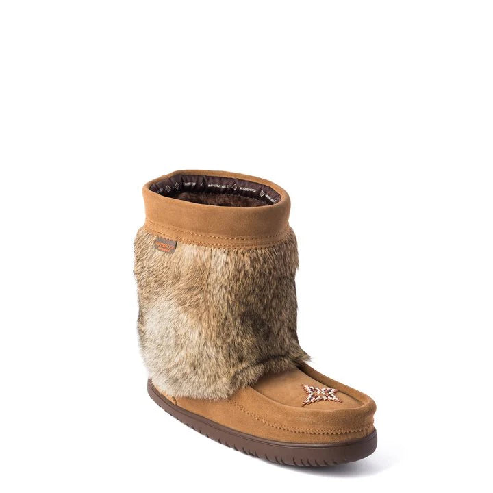 Manitobah Mukluks Suede Waterproof Half Mukluks- Black