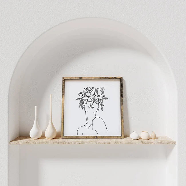 "Flower Girl" Wood Sign by william rae designs