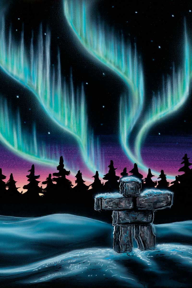 CAP Sky Dance Inukshuk Magnet
