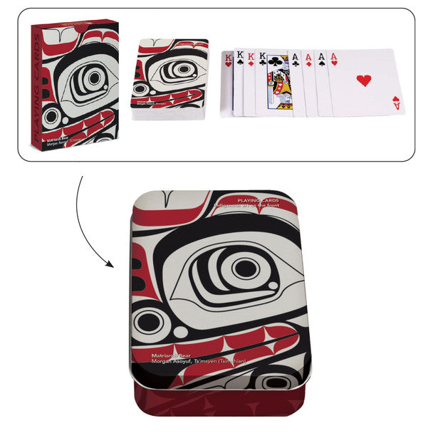 Native Northwest Matriarch Bear Playing Cards
